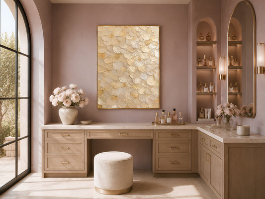 Gold Capiz Shell Wall Art - Digital Download