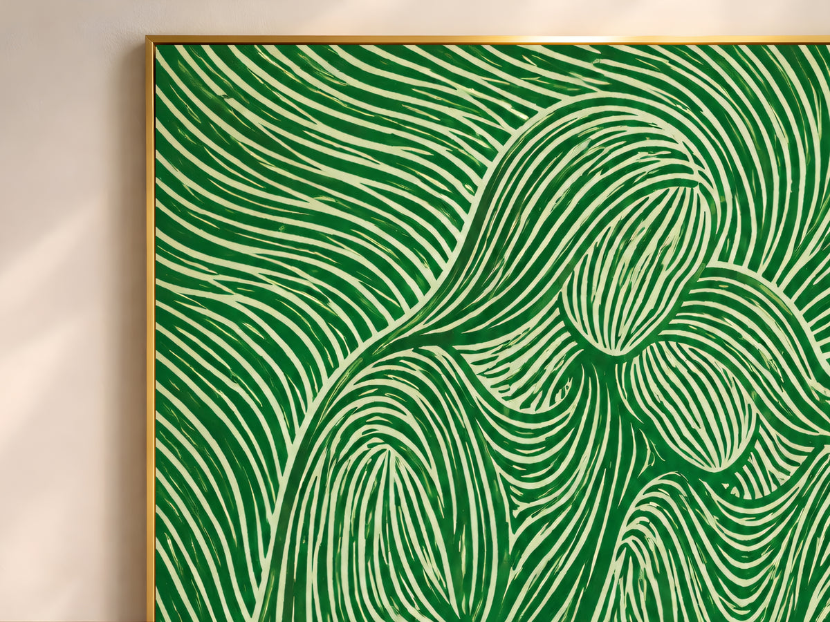 Abstract Couple Embrace Wall Art - Digital Download