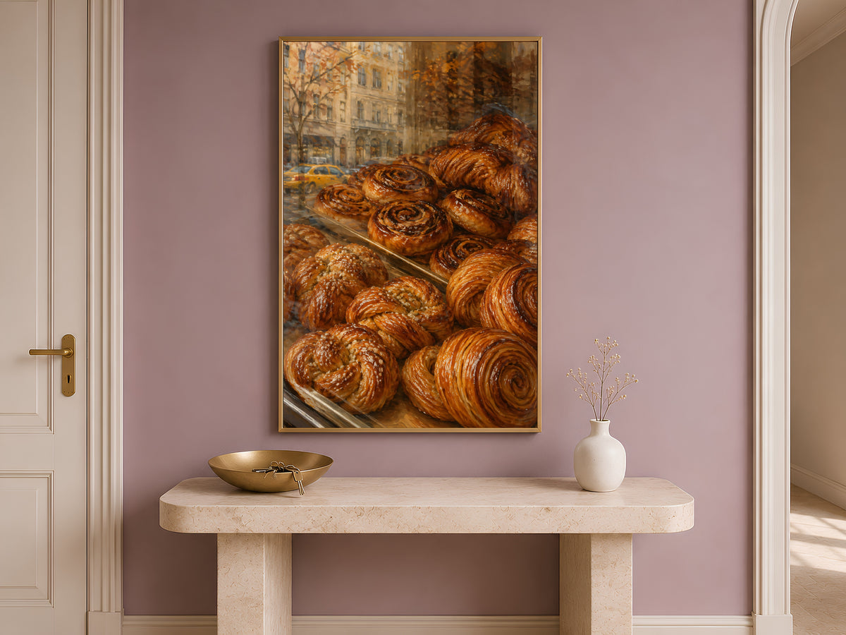 French Bakery Wall Art, Patisserie Print, Pastry Window Painting - Digital Download