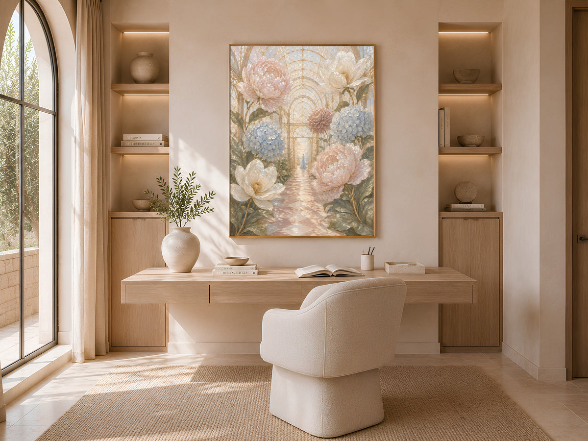 Giant Flower Wall Art, Fairycore Botanical Print - Digital Download