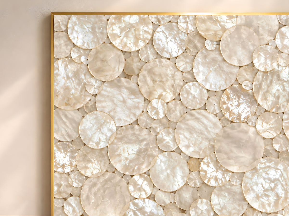 Capiz Shell Wall Art, Mother of Pearl Abstract Print - Digital Download