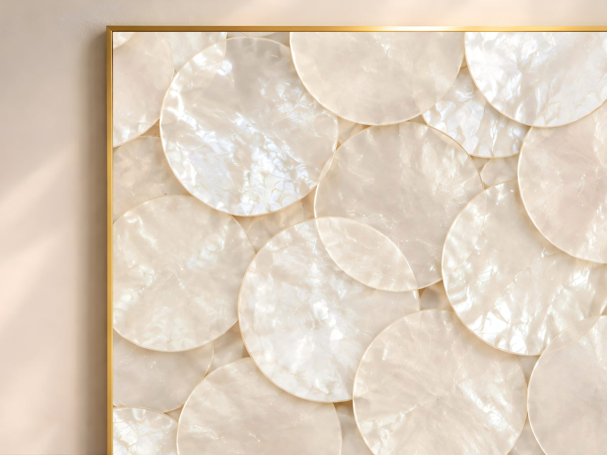 Capiz Shell Wall Art, Mother of Pearl Print - Digital Download