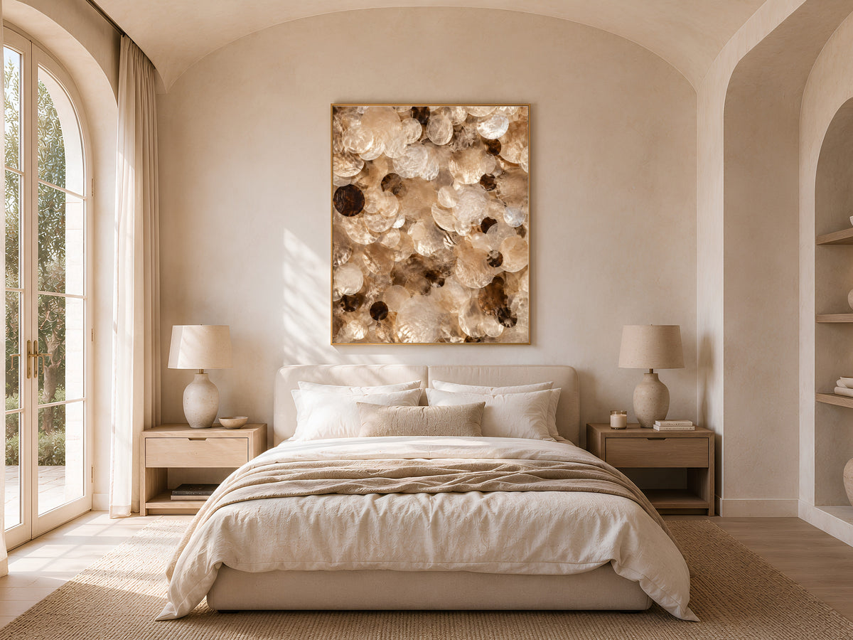 Tortoiseshell Wall Art, Capiz Shell Abstract Print - Digital Download