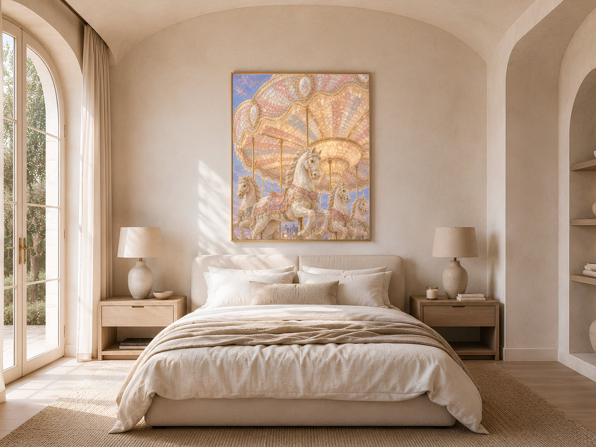 Carousel Horse Wall Art, Opera Aesthetic Print - Digital Download