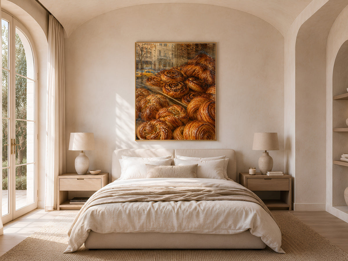 French Bakery Wall Art, Patisserie Print, Pastry Window Painting - Digital Download