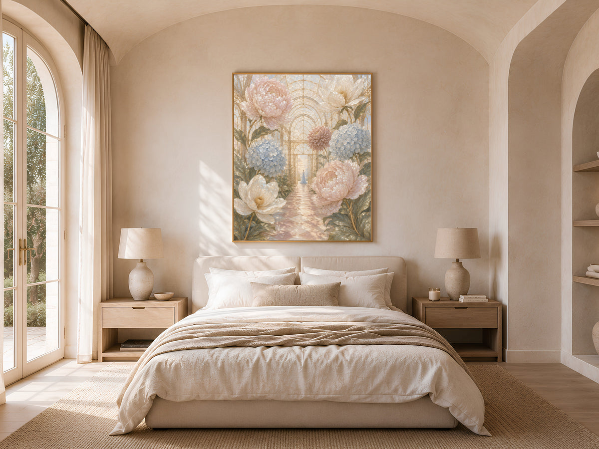 Giant Flower Wall Art, Fairycore Botanical Print - Digital Download