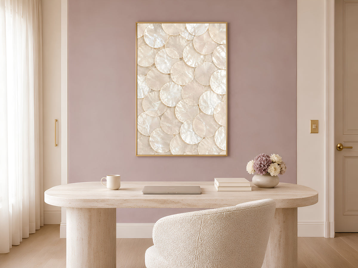Capiz Shell Wall Art, Mother of Pearl Print - Digital Download