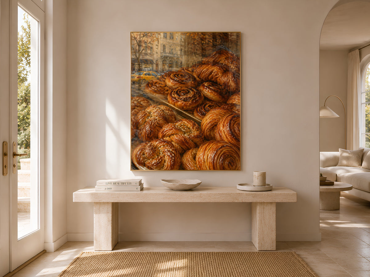 French Bakery Wall Art, Patisserie Print, Pastry Window Painting - Digital Download