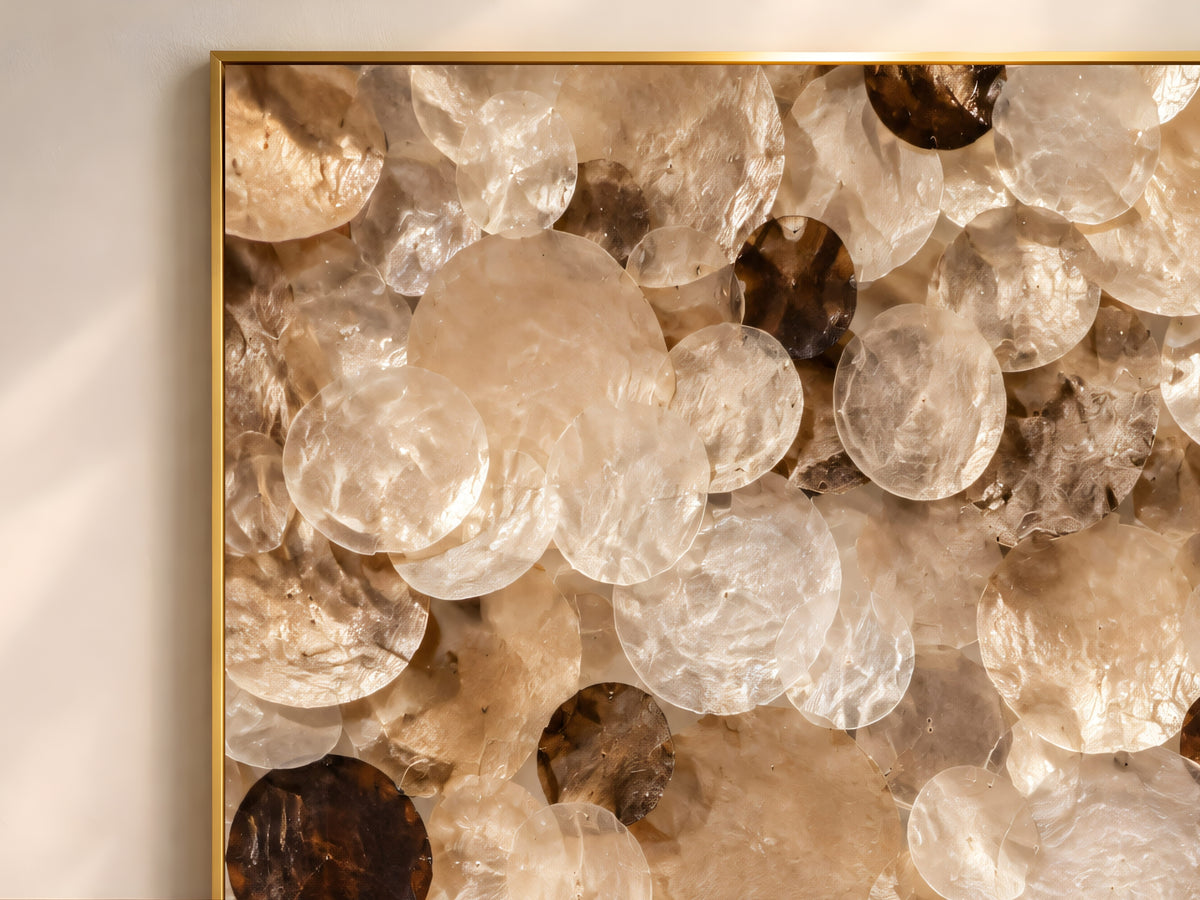 Tortoiseshell Wall Art, Capiz Shell Abstract Print - Digital Download