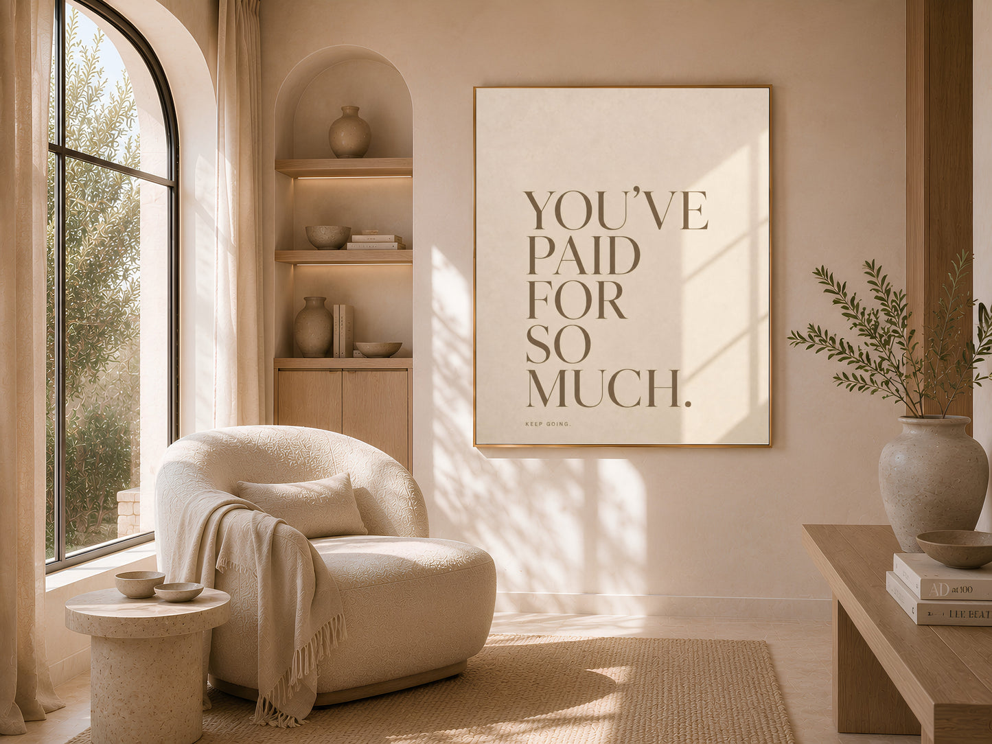 Neutral Quote Print - Digital Download
