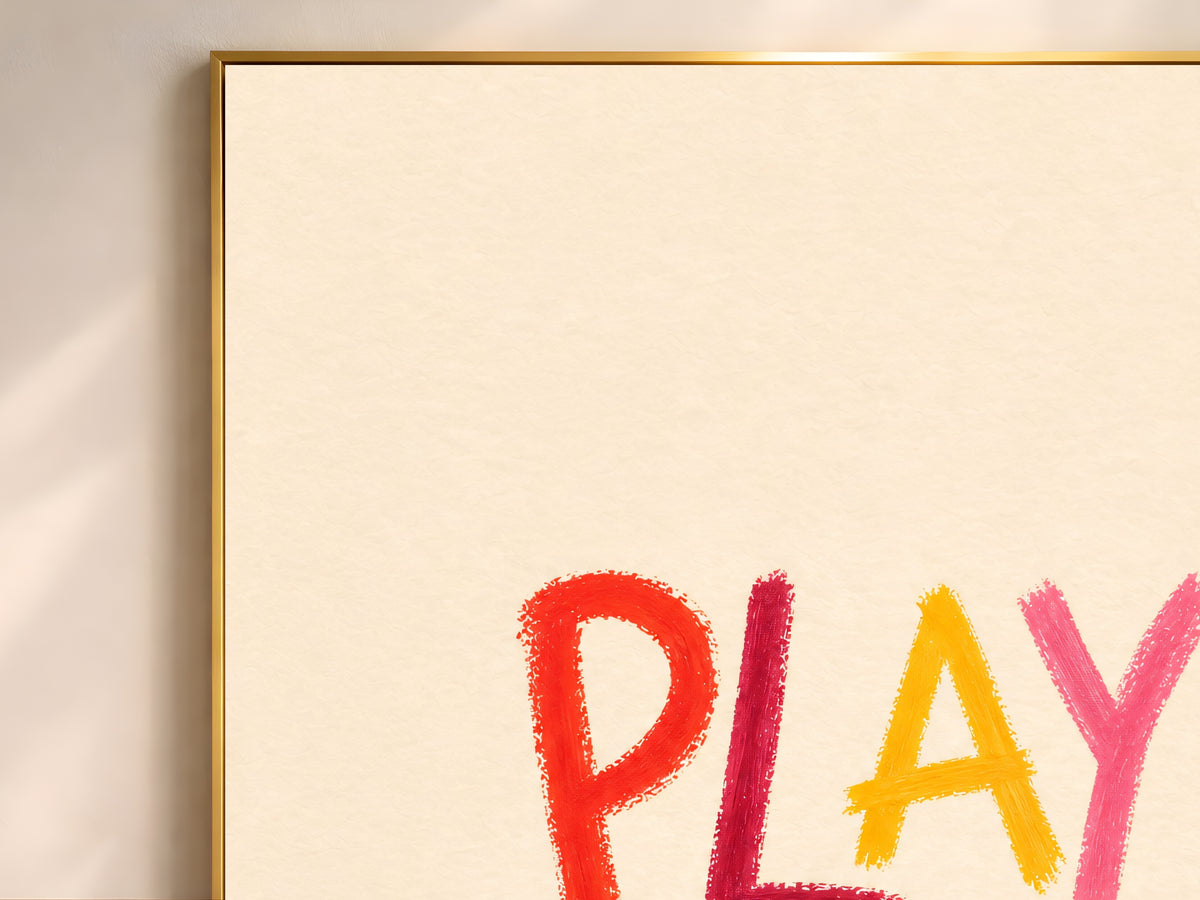 Play By No Rules Quote Print, Dopamine Decor Wall Art - Digital Download