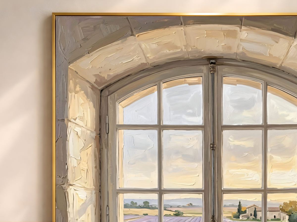 Chateaucore Window View Print, French Countryside Wall Art - Digital Download