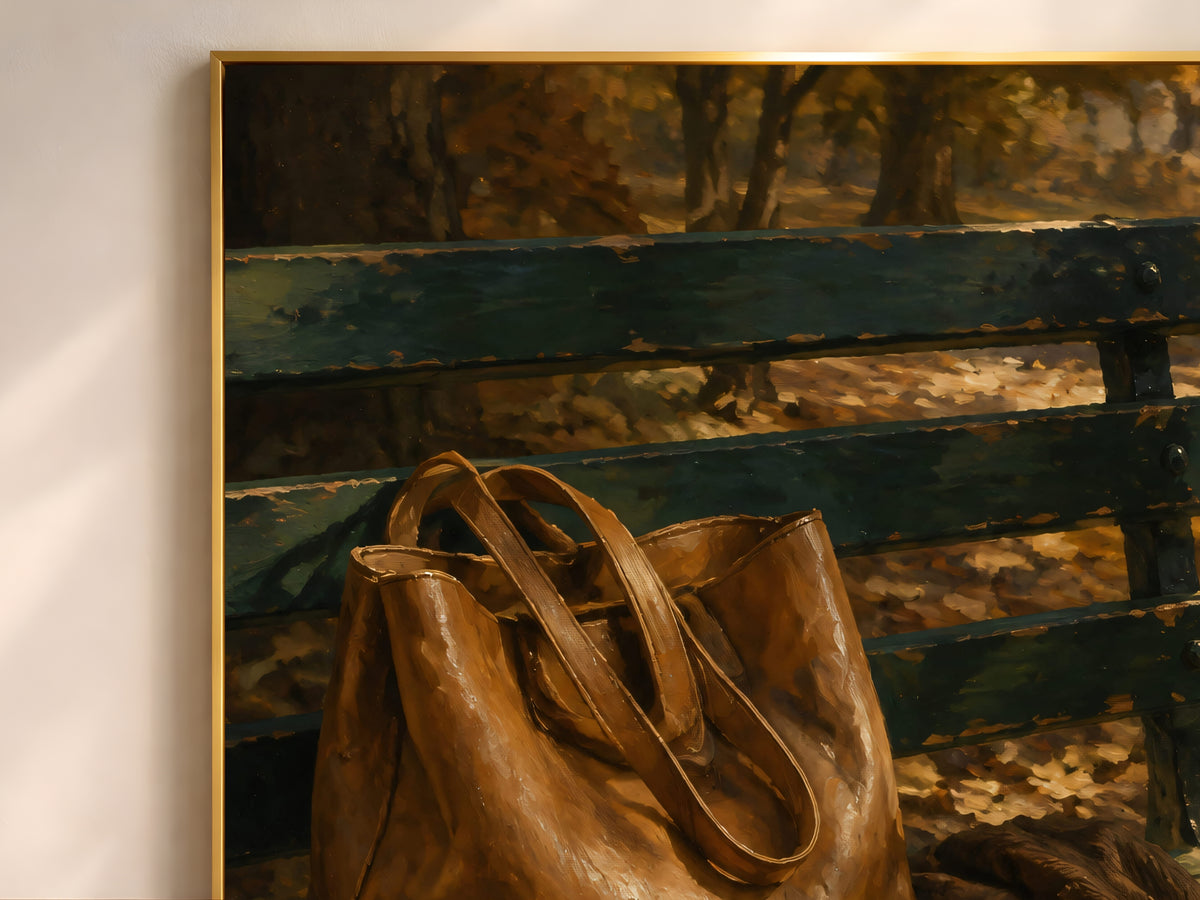 Autumn Still Life Wall Art, Light Academia Print, Cozy Fall Painting - Digital Download