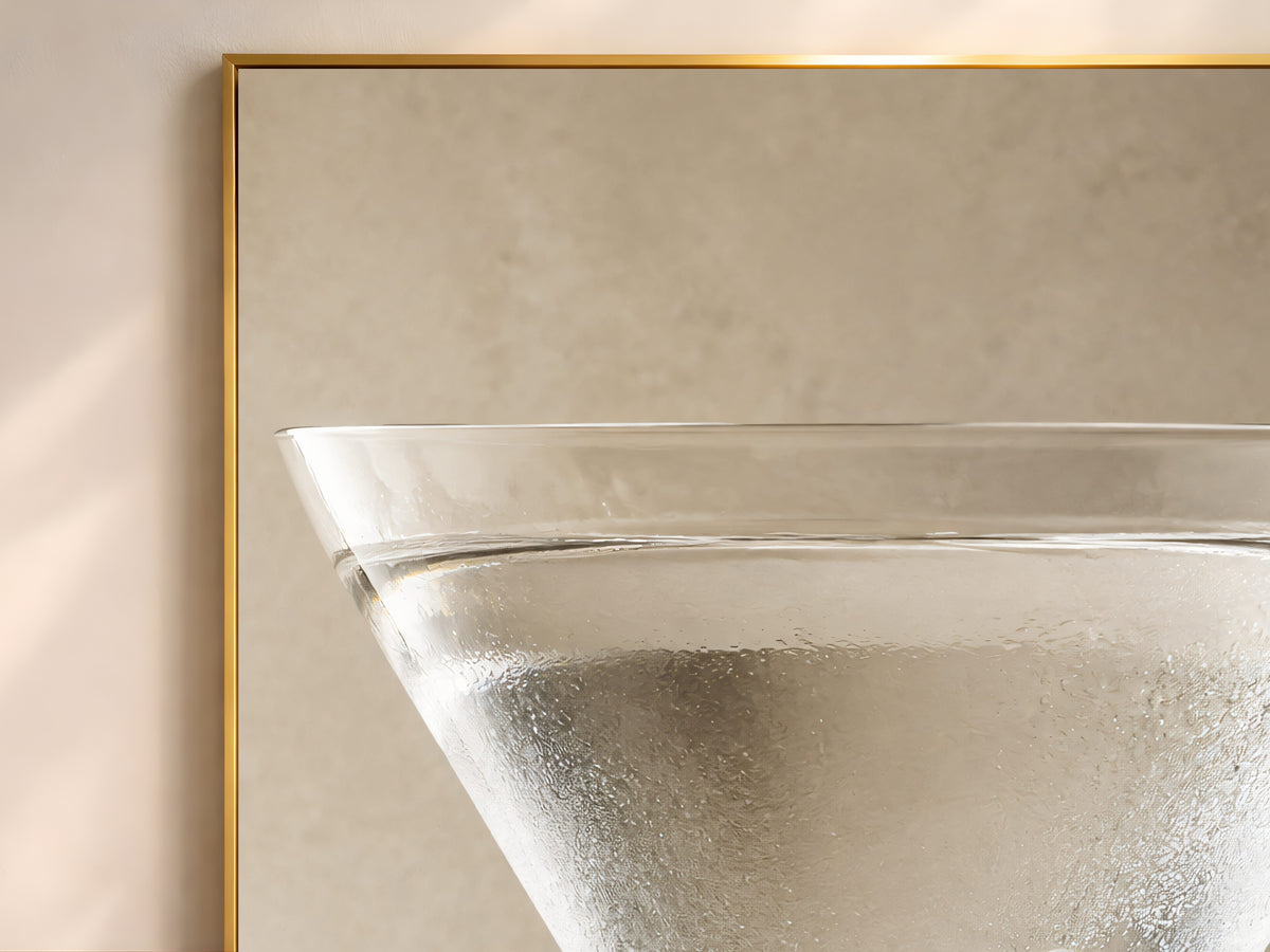 Martini Wall Art, Neutral Cocktail Print, Bar Cart Decor - Digital Download
