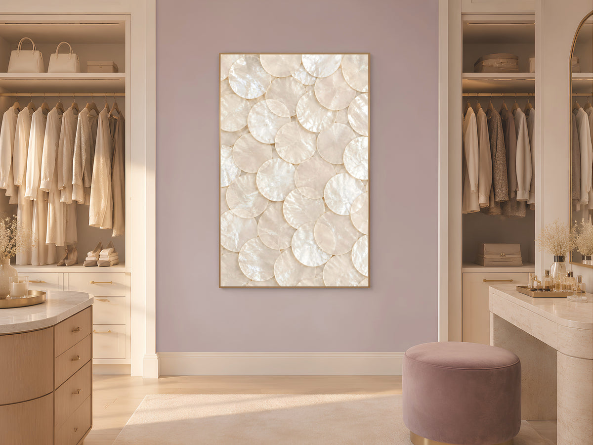 Capiz Shell Wall Art, Mother of Pearl Print - Digital Download