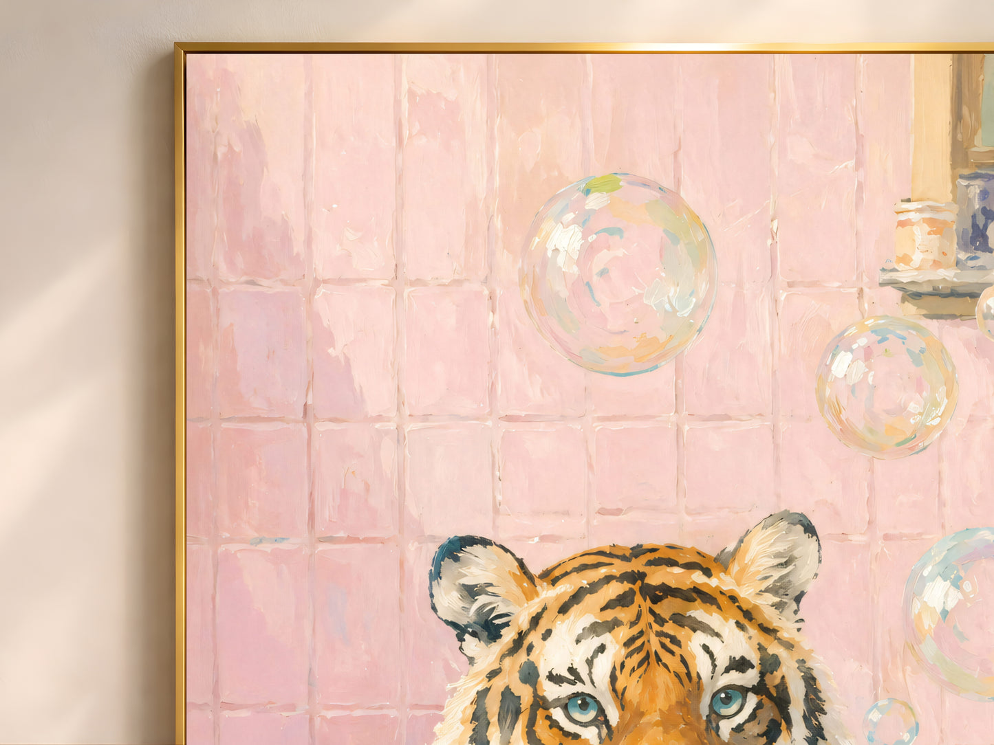 Tiger in Bathtub Wall Art - Digital Download