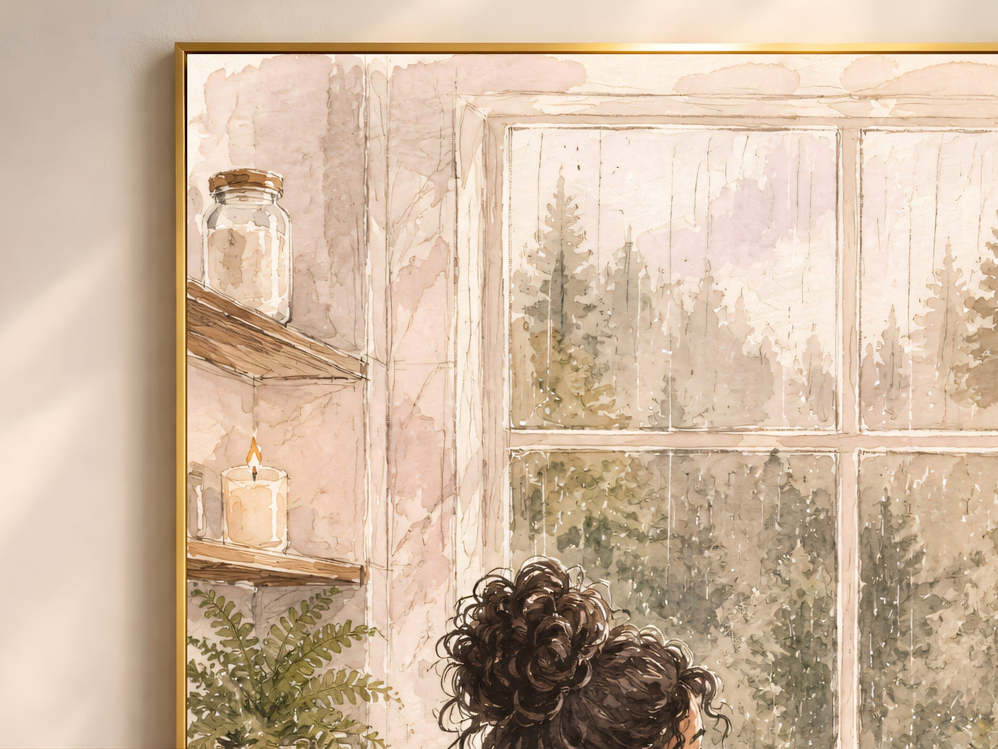 Self Care Bath Illustration, Woman in Bathtub Watercolor Print - Digital Download