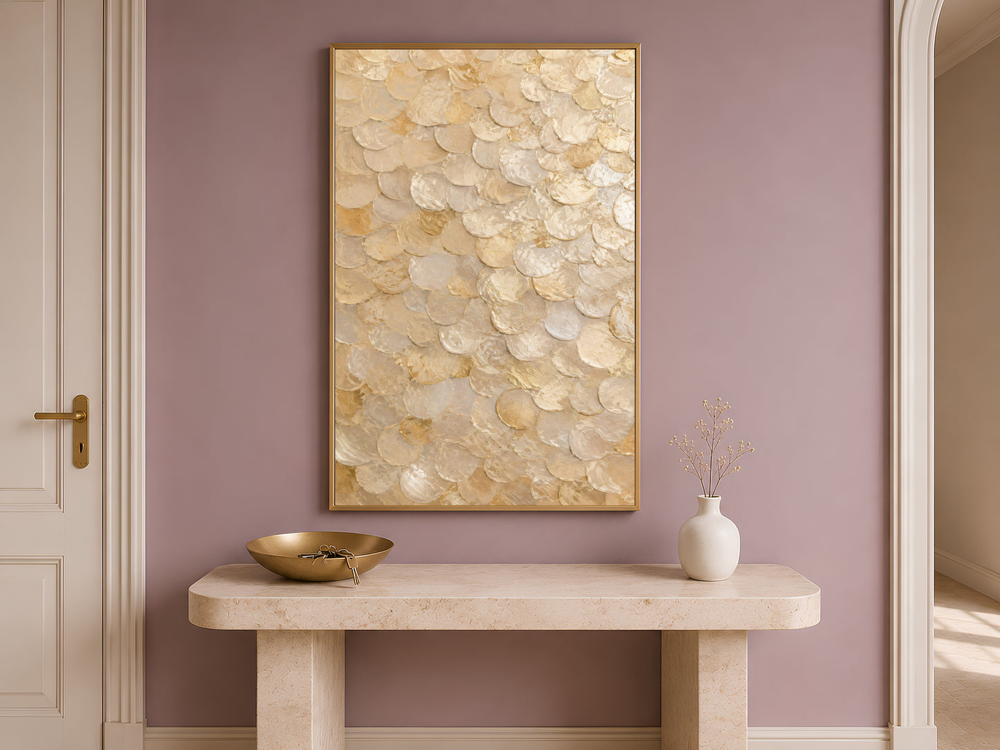 Gold Capiz Shell Wall Art - Digital Download