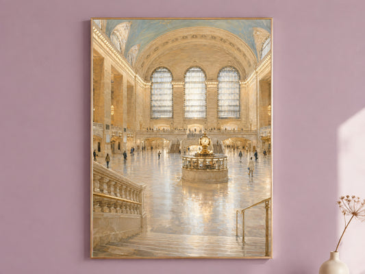 Grand Central Terminal Print, NYC Architecture Wall Art - Digital Download