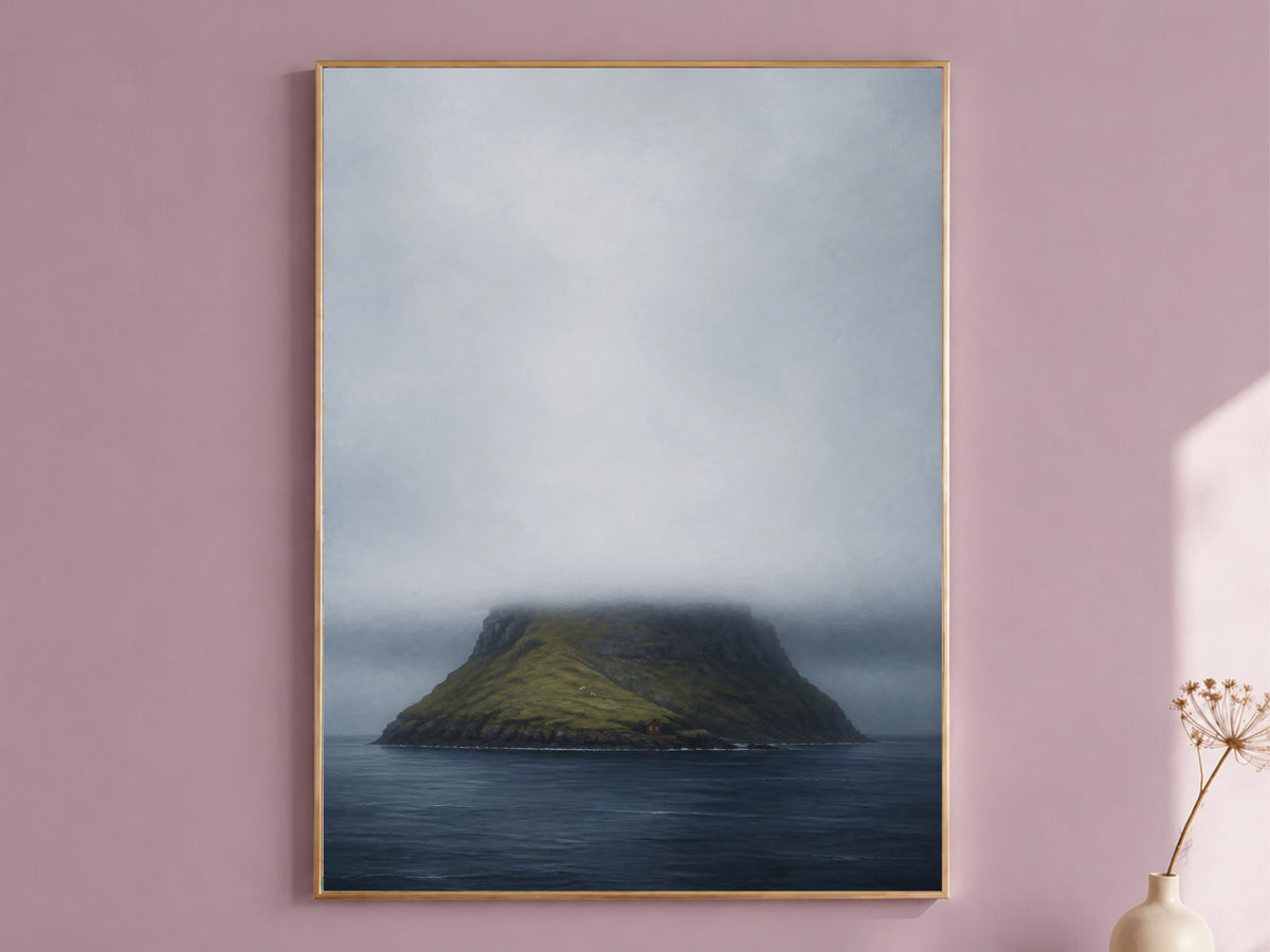 Important info graphic for Faroe Islands wall art digital download listing