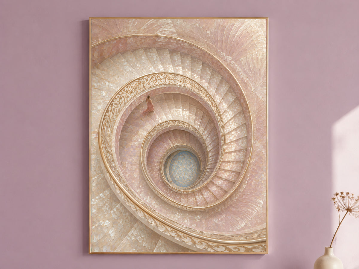 Spiral Staircase Wall Art, Opera Aesthetic Print - Digital Download