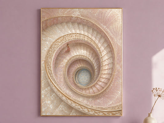 Spiral Staircase Wall Art, Opera Aesthetic Print - Digital Download