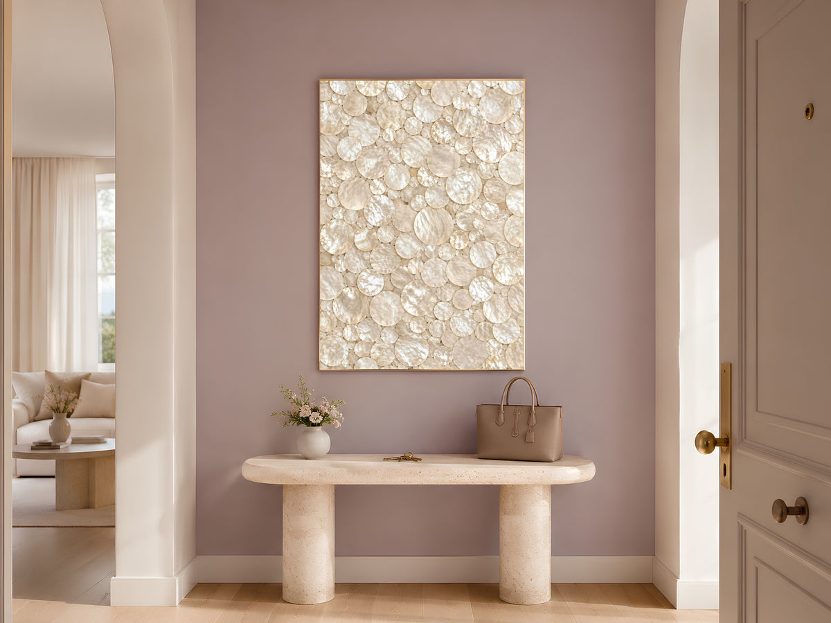 Capiz Shell Wall Art, Mother of Pearl Abstract Print - Digital Download