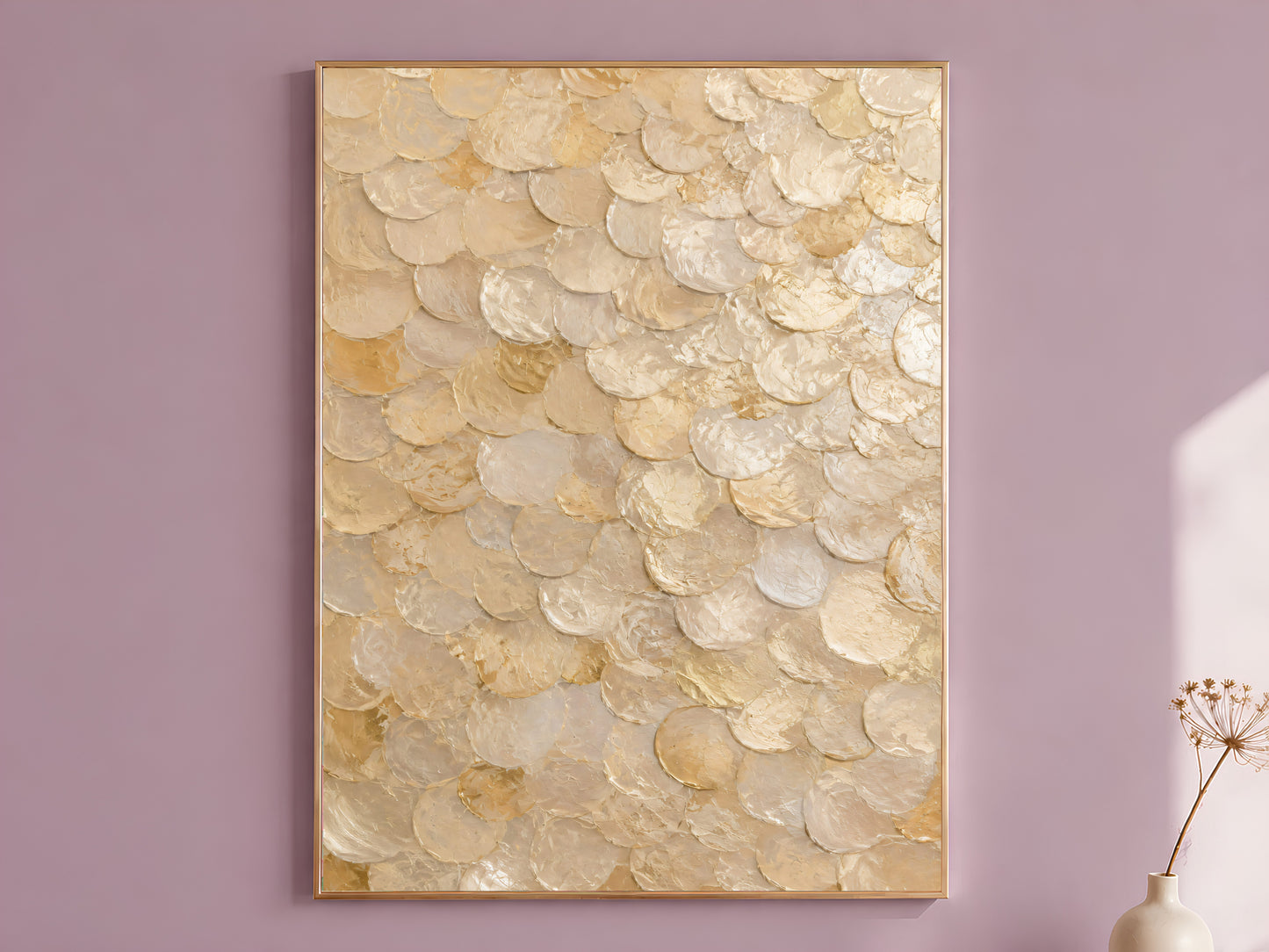 Gold Capiz Shell Wall Art - Digital Download