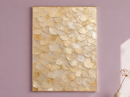 Gold Capiz Shell Wall Art - Digital Download
