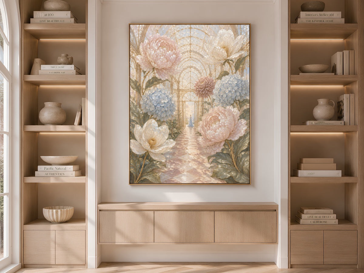 Giant Flower Wall Art, Fairycore Botanical Print - Digital Download