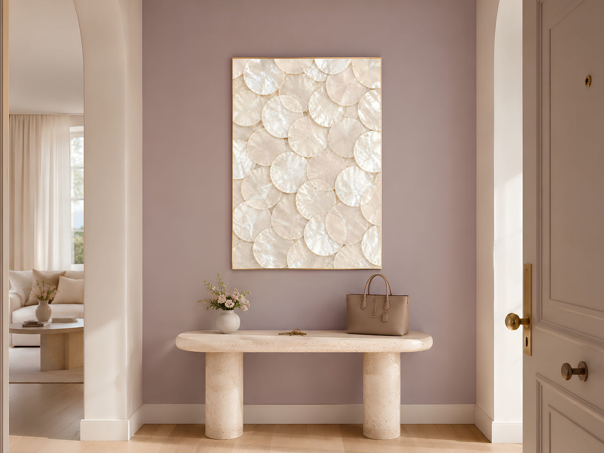 Capiz Shell Wall Art, Mother of Pearl Print - Digital Download
