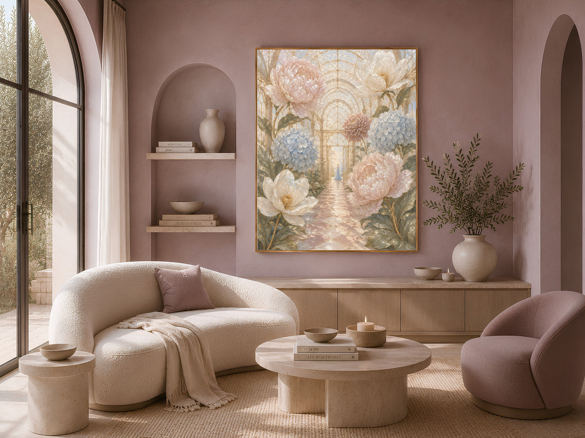 Giant Flower Wall Art, Fairycore Botanical Print - Digital Download