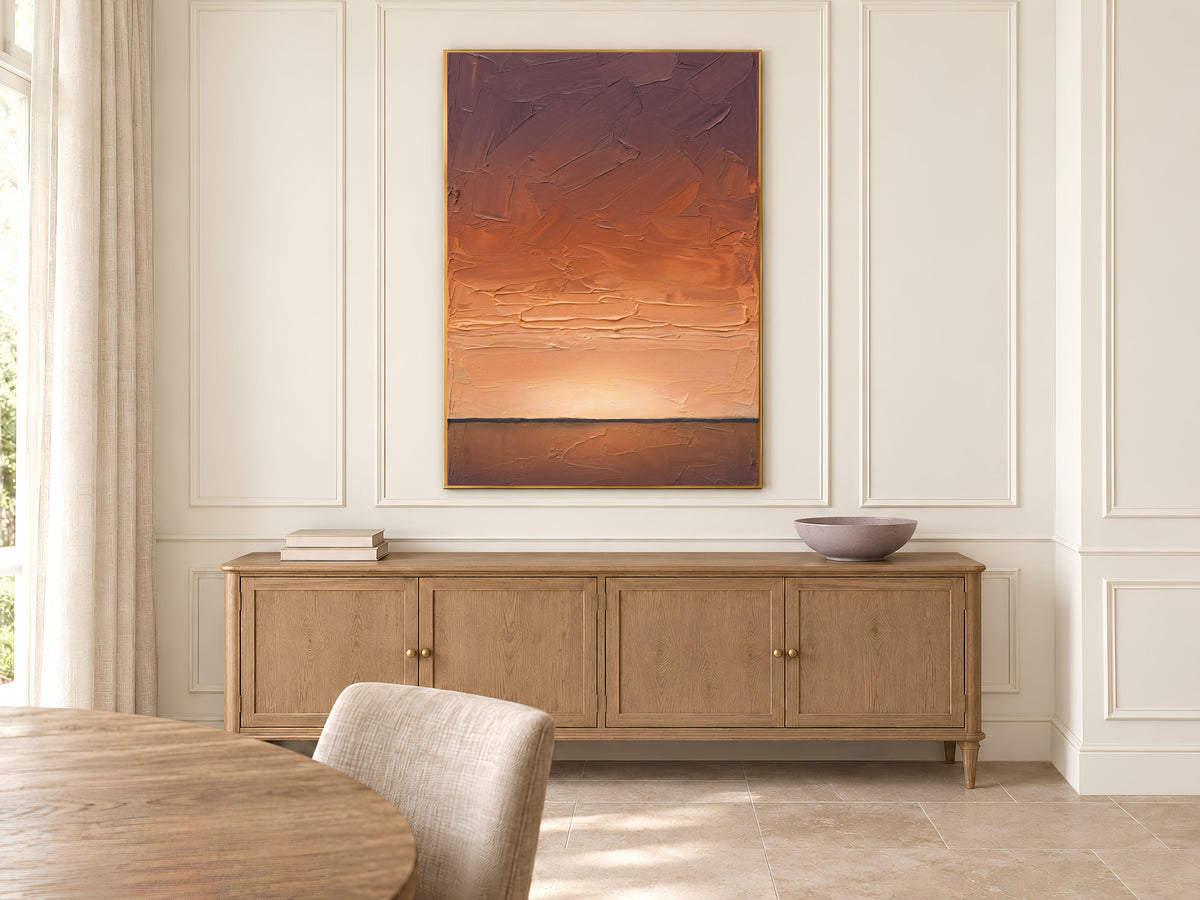 Color Field Wall Art, Impasto Oil Painting Print - Digital Download