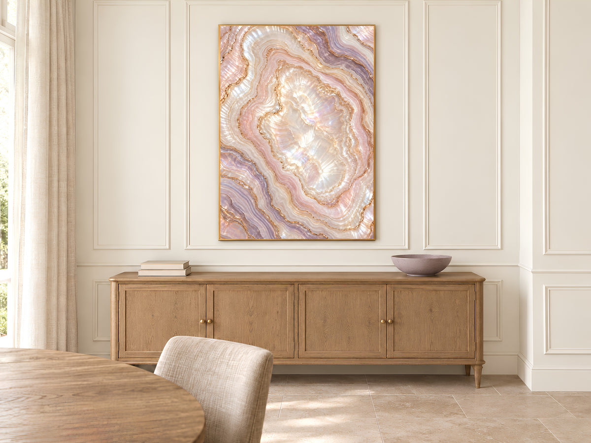 Pink Agate Wall Art, Pearl Geode Print, Blush Lilac Crystal Slice, Copper Gold Abstract, Glam Bedroom Decor, Opal Poster, Instant Download
