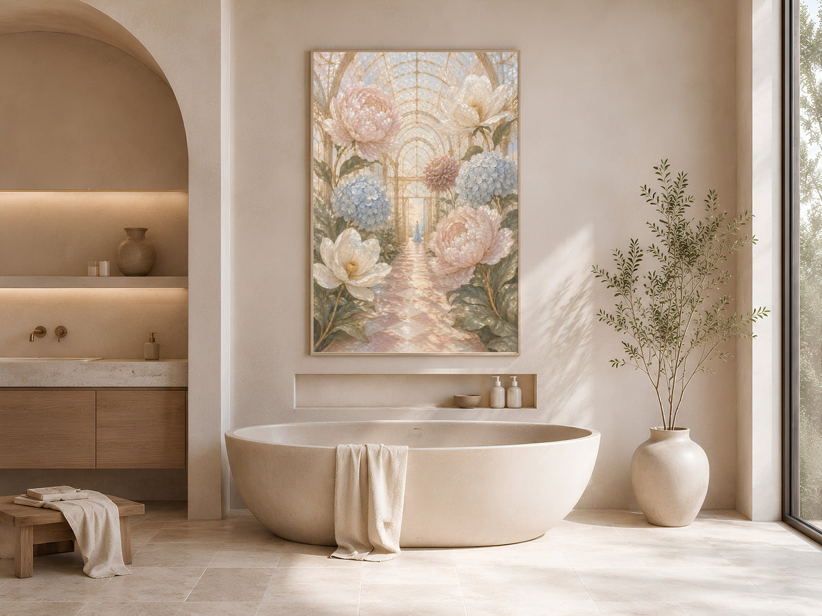 Giant Flower Wall Art, Fairycore Botanical Print - Digital Download