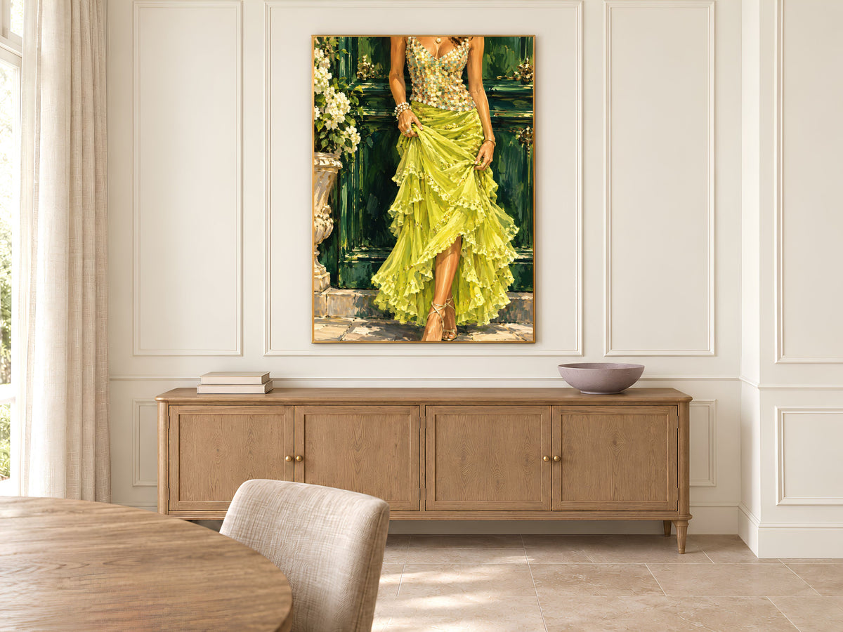 Fashion Editorial Wall Art, Impasto Oil Painting Print - Digital Download