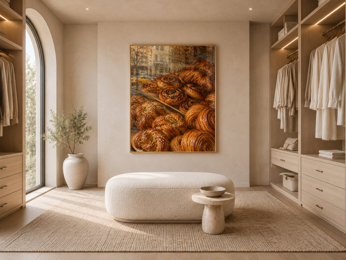 French Bakery Wall Art, Patisserie Print, Pastry Window Painting - Digital Download