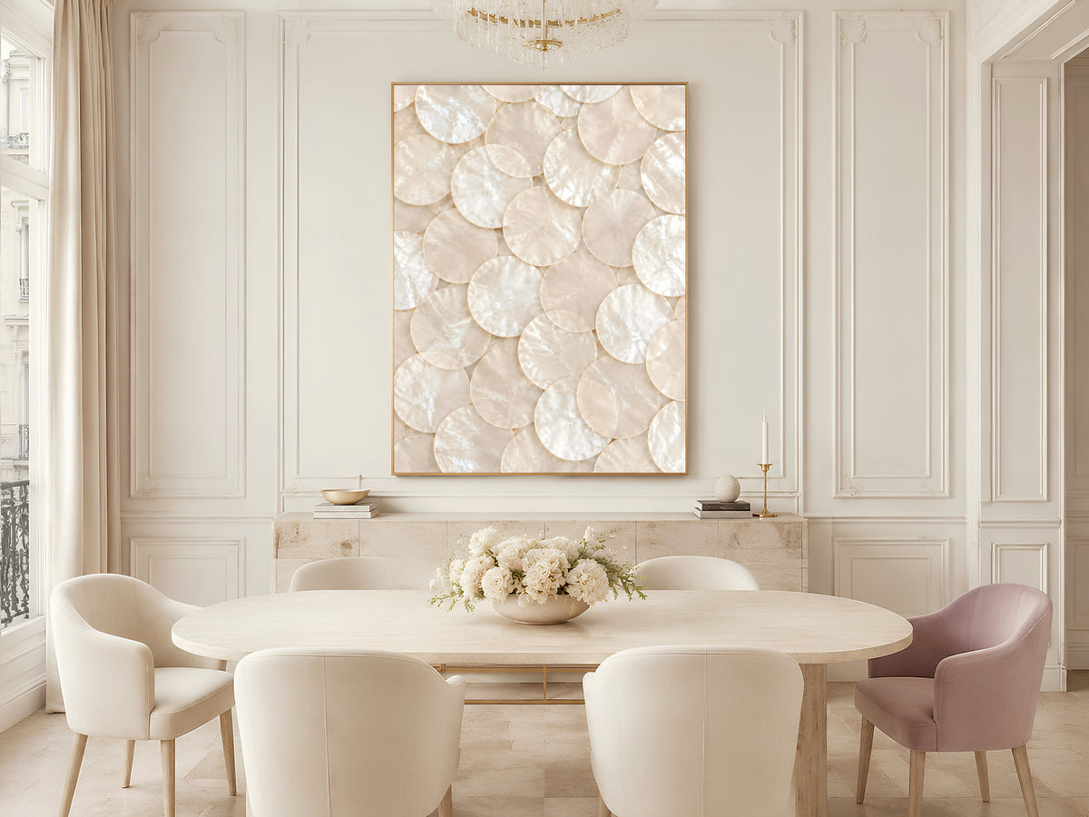 Capiz Shell Wall Art, Mother of Pearl Print - Digital Download